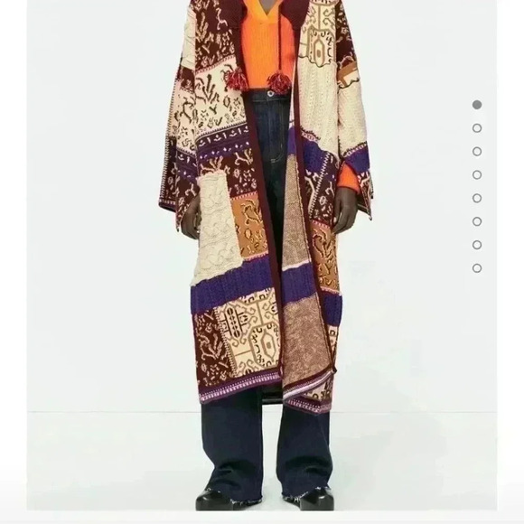 ✨SALE✨Zara Jacquard Cape Coat Special Edition - Picture 9 of 10